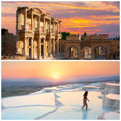 Wycieczka do Efezu i Pamukkale z Akyaka