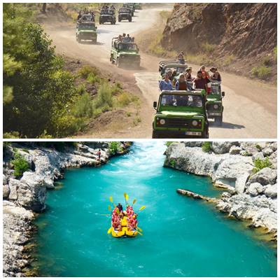 Side Jeep Safari i rafting