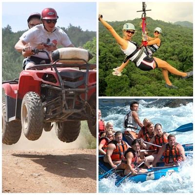 Rafting-Zipline & ATV Tour-przygoda 3w1 z Antalyi