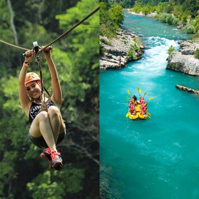 Alanya Rafting i Zipline Tour